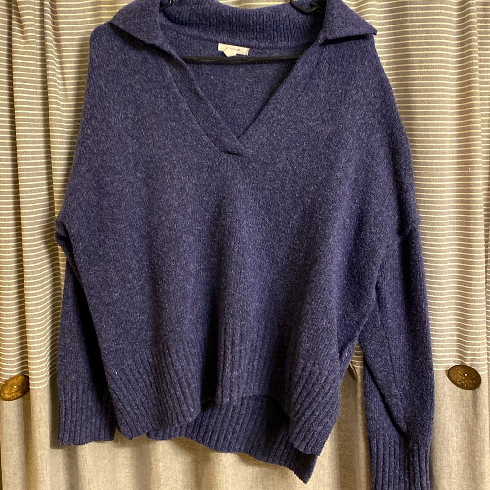 Collared knit sweater